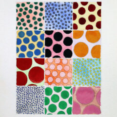 Twelve circle study painting 2009